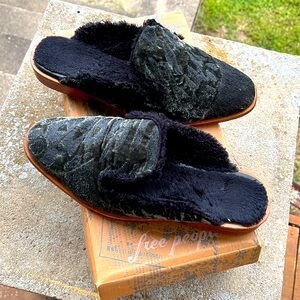 Free People fur Mules